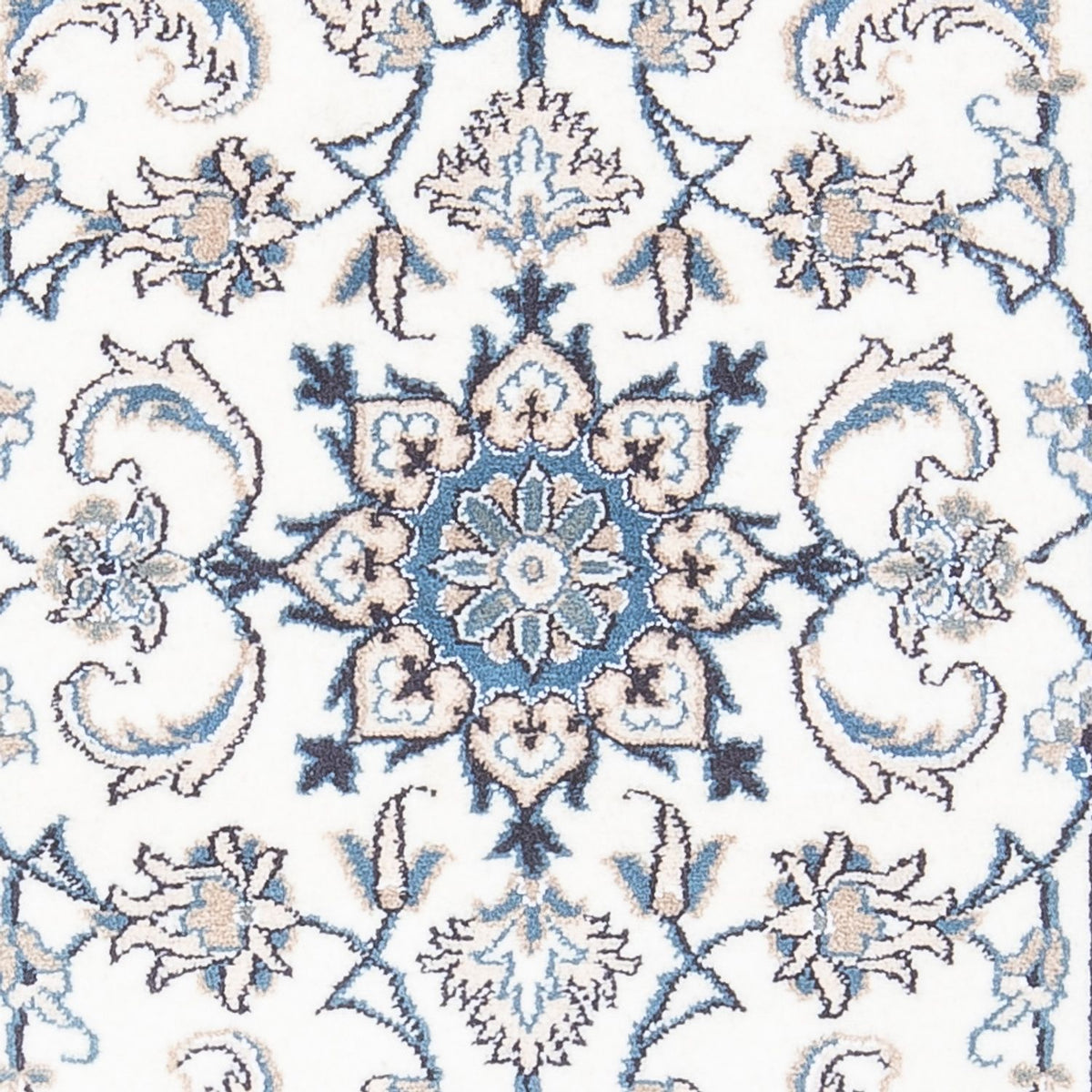 Alfombra persa - Nain - 136 x 68 cm - crema