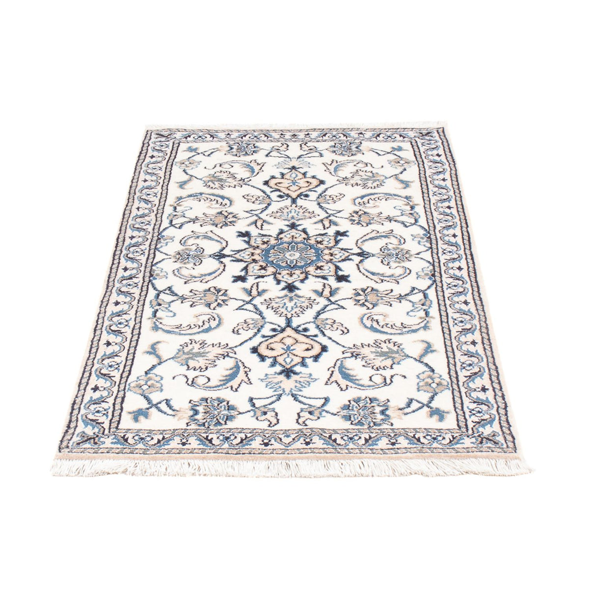 Alfombra persa - Nain - 136 x 68 cm - crema