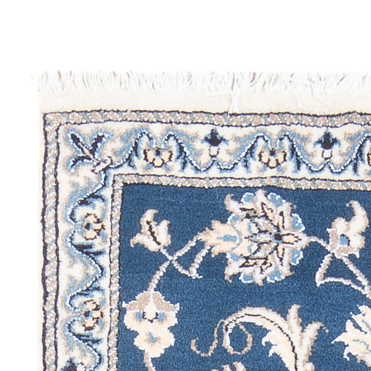 Alfombra persa - Nain - 148 x 69 cm - azul