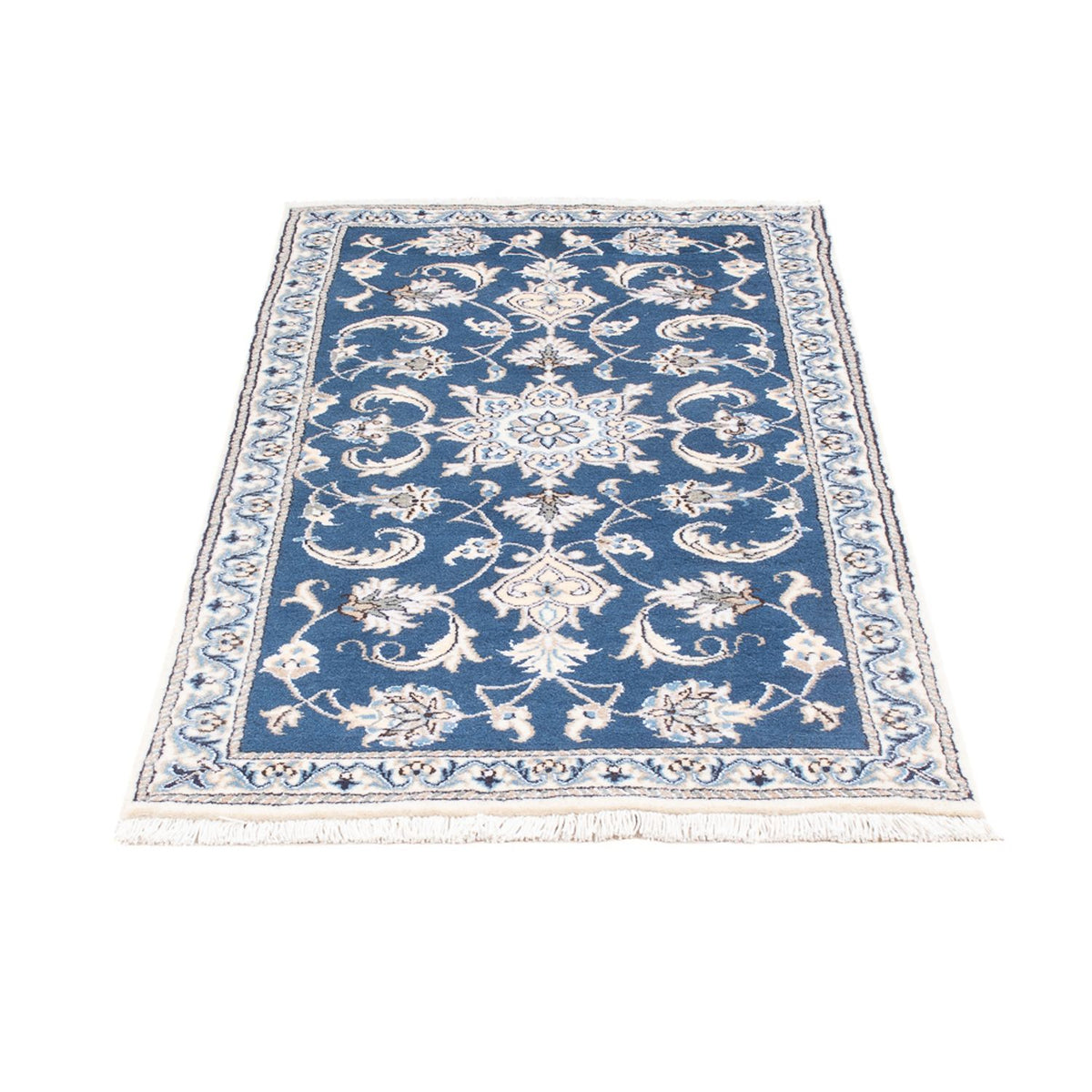 Alfombra persa - Nain - 148 x 69 cm - azul