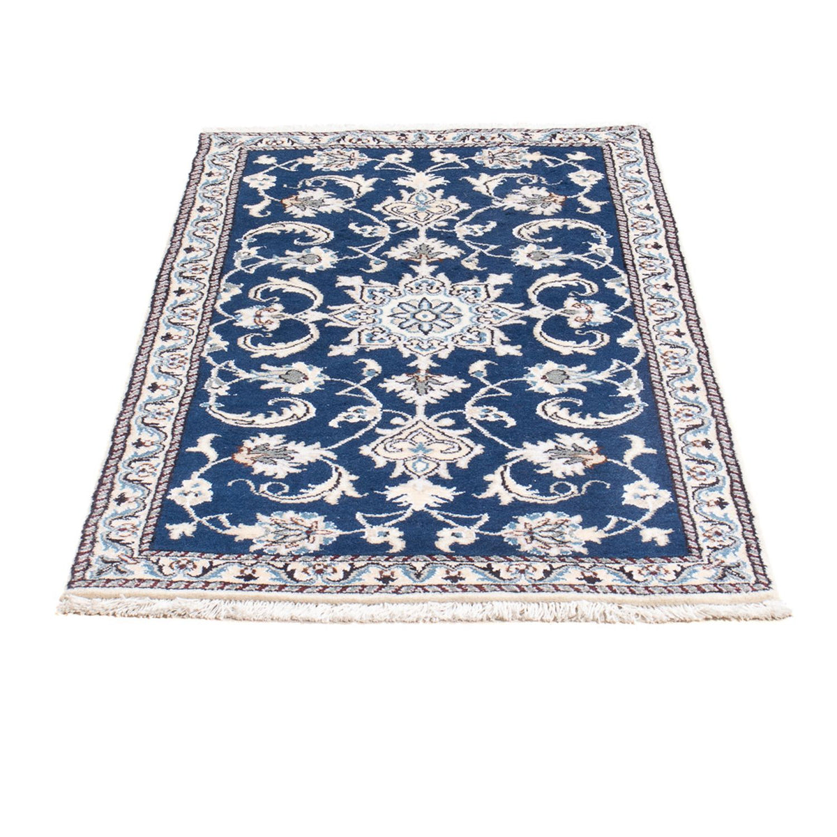 Alfombra persa - Nain - 140 x 70 cm - azul