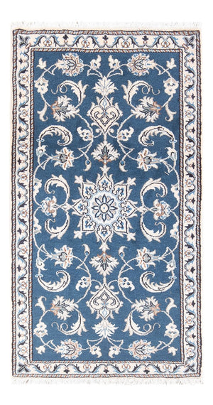 Alfombra persa - Nain - 136 x 70 cm - azul