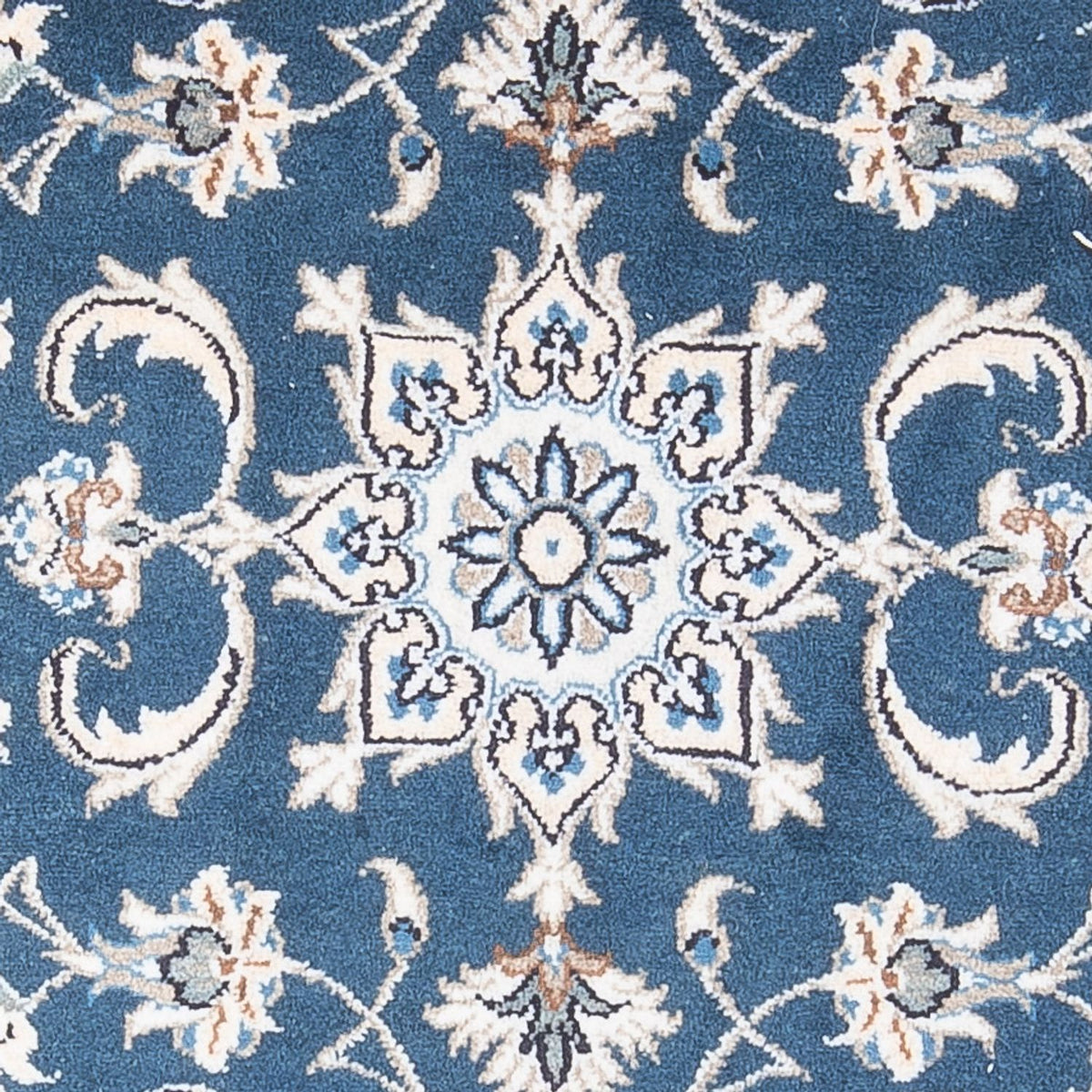 Alfombra persa - Nain - 136 x 70 cm - azul
