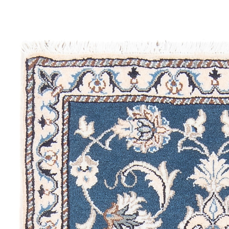 Alfombra persa - Nain - 136 x 70 cm - azul
