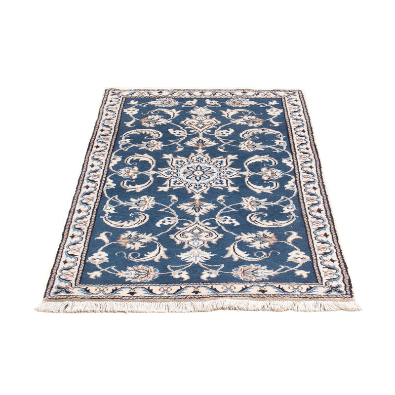 Alfombra persa - Nain - 136 x 70 cm - azul