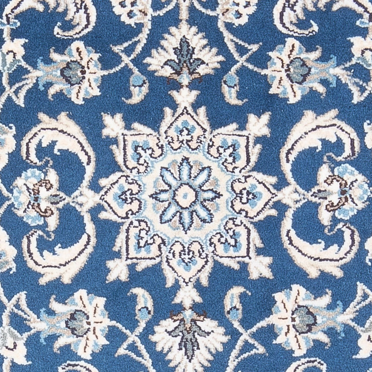 Alfombra persa - Nain - 134 x 69 cm - azul