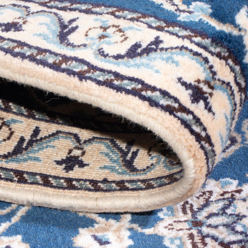 Alfombra persa - Nain - 134 x 69 cm - azul