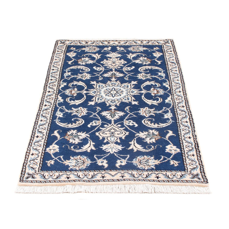 Alfombra persa - Nain - 140 x 70 cm - azul