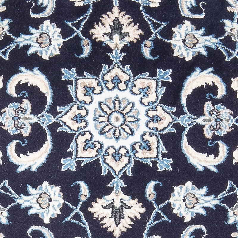 Alfombra persa - Nain - 137 x 69 cm - azul oscuro