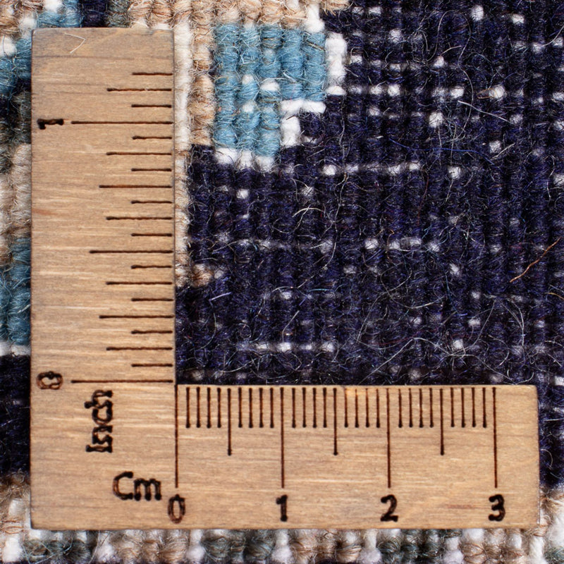 Alfombra persa - Nain - 137 x 69 cm - azul oscuro