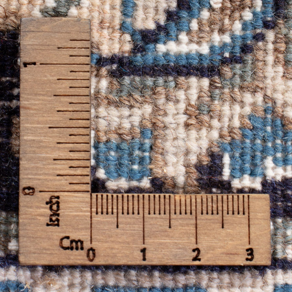 Alfombra persa - Nain - 138 x 69 cm - azul oscuro