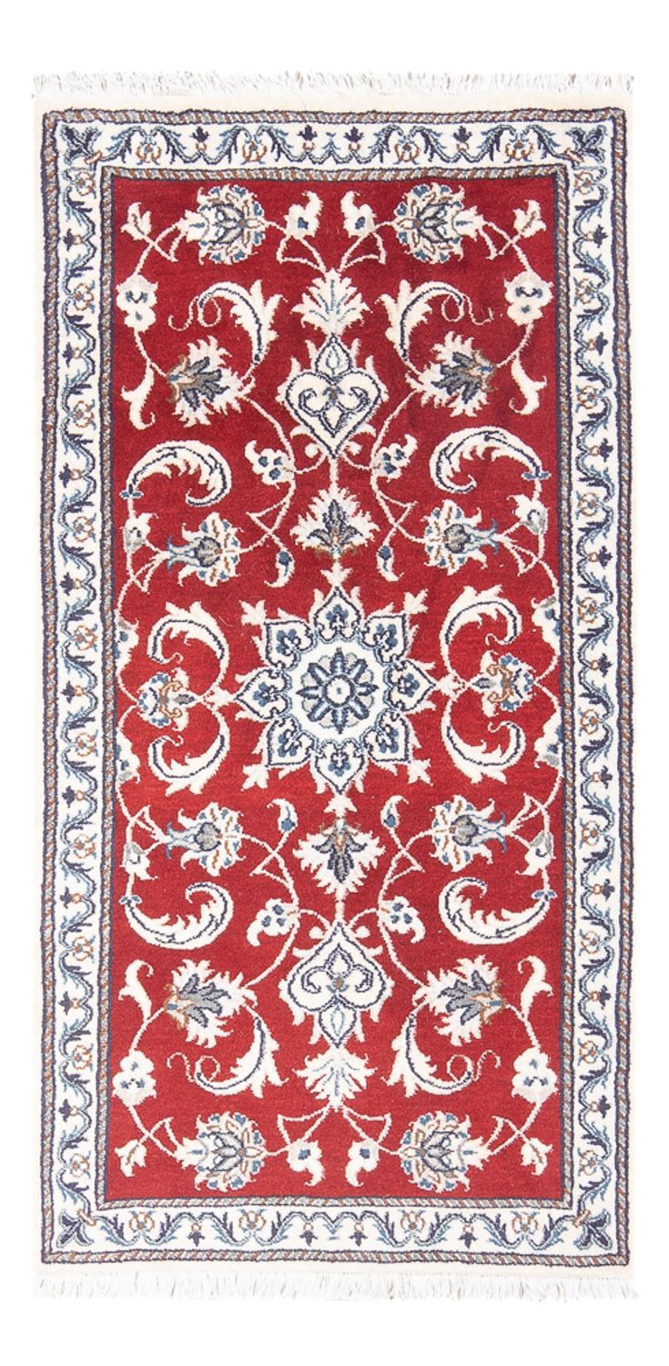 Alfombra persa - Nain - 137 x 67 cm - rojo