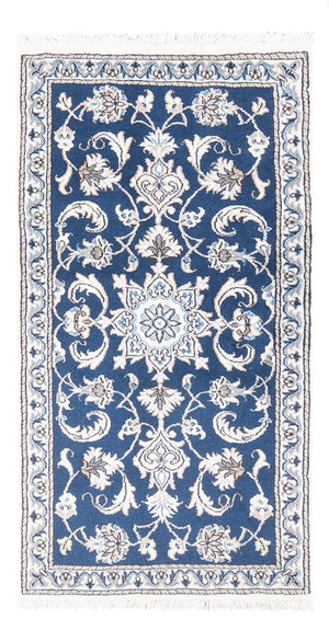 Alfombra persa - Nain - 137 x 70 cm - azul