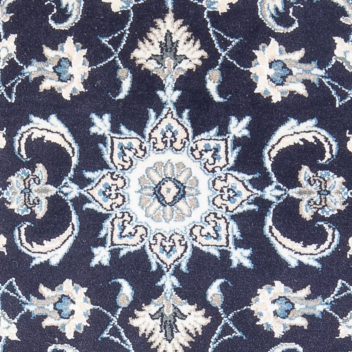 Alfombra persa - Nain - 140 x 70 cm - azul oscuro