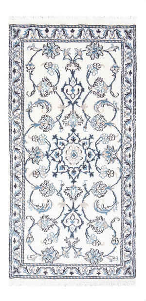 Alfombra persa - Nain - 141 x 67 cm - crema