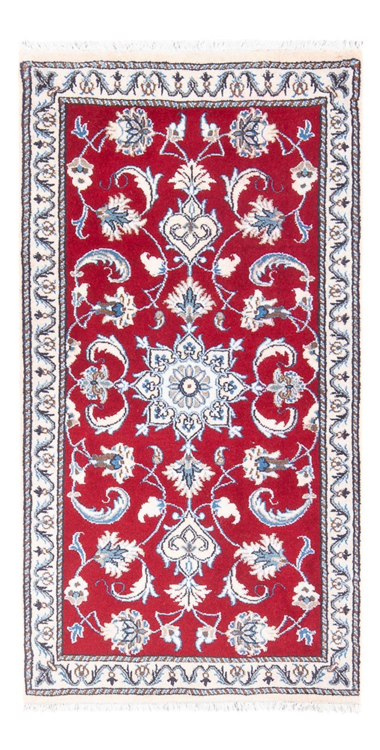 Alfombra persa - Nain - 137 x 71 cm - rojo