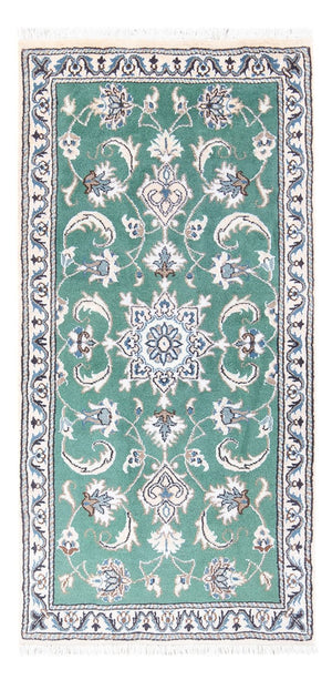 Alfombra persa - Nain - 141 x 68 cm - verde