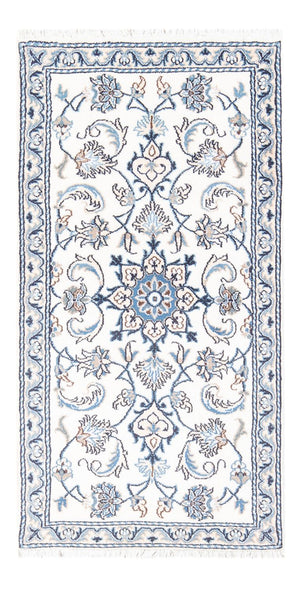 Alfombra persa - Nain - 137 x 68 cm - crema