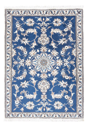 Alfombra persa - Nain - 135 x 89 cm - azul