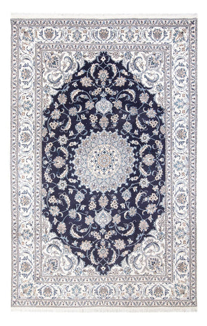 Alfombra persa - Nain - 301 x 197 cm - azul oscuro