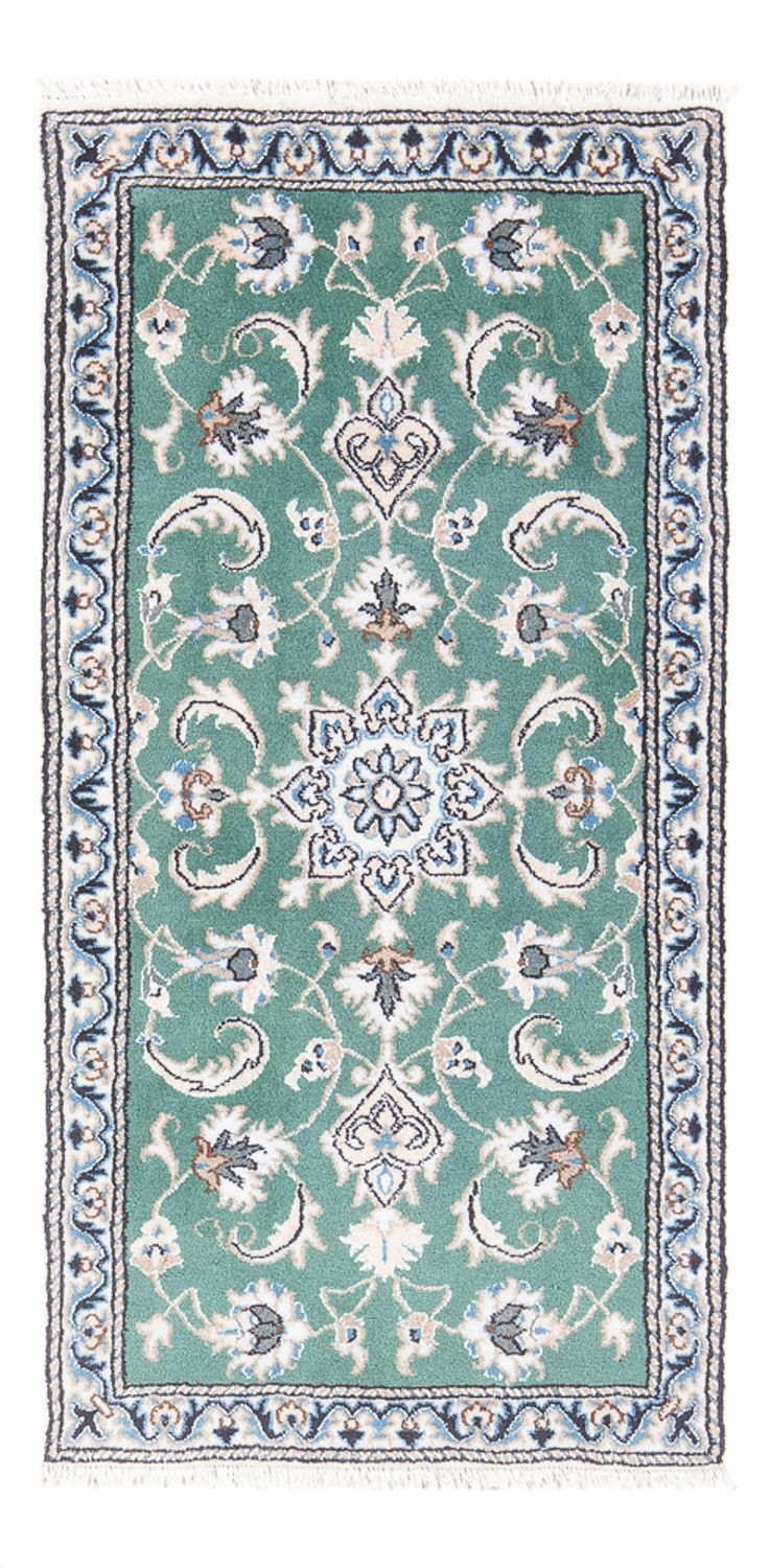 Alfombra persa - Nain - 138 x 66 cm - verde