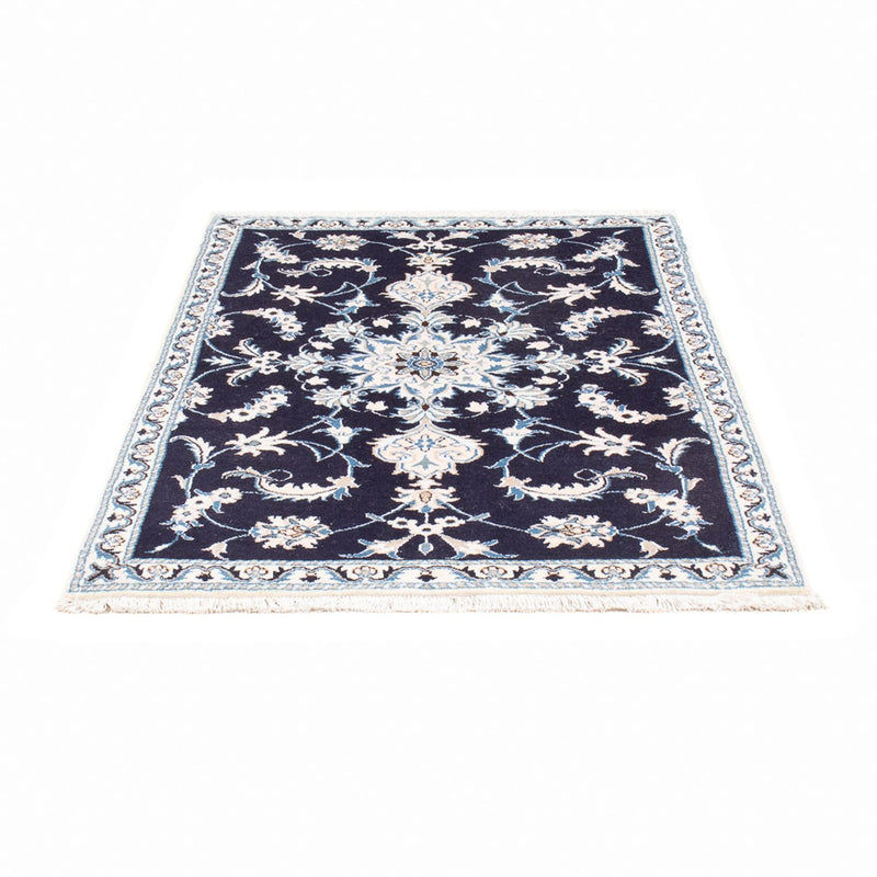 Alfombra persa - Nain - 135 x 92 cm - azul oscuro