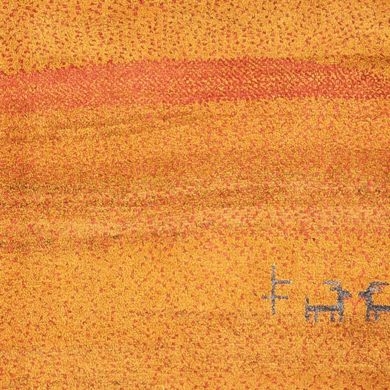 Alfombra de pasillo Alfombra Gabbeh - Persa - 258 x 85 cm - naranja