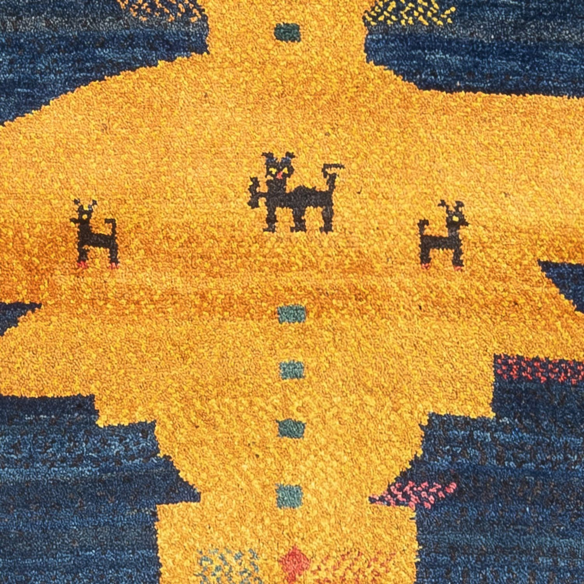 Alfombra de pasillo Alfombra Gabbeh - Persa - 230 x 85 cm - multicolor