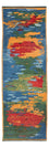 Alfombra de pasillo Alfombra Gabbeh - Persa - 242 x 78 cm - multicolor