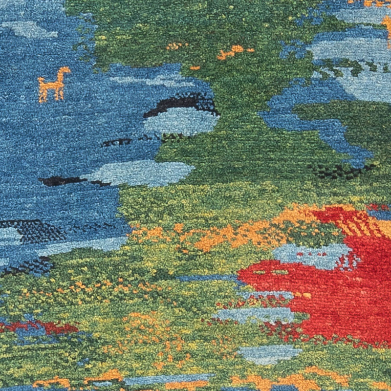 Alfombra de pasillo Alfombra Gabbeh - Persa - 242 x 78 cm - multicolor