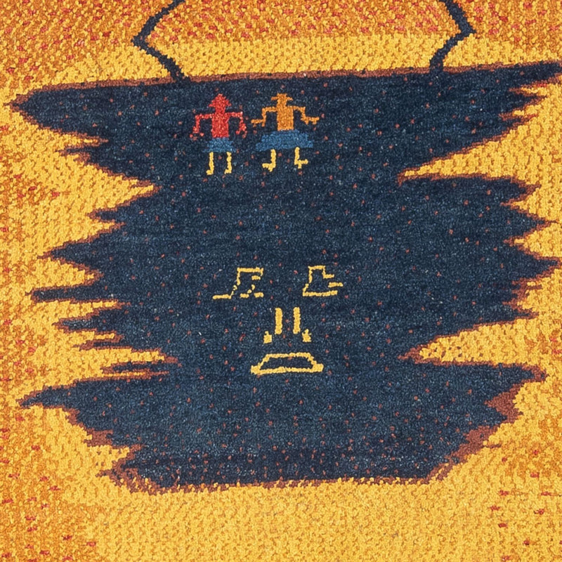 Alfombra de pasillo Alfombra Gabbeh - Persa - 293 x 87 cm - multicolor
