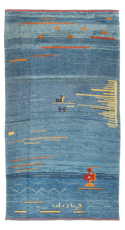 Gabbeh persa Alfombra 90x193cm - Perserteppich Wollteppich