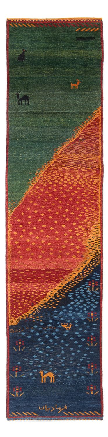 Alfombra de pasillo Alfombra Gabbeh - Persa - 285 x 68 cm - multicolor