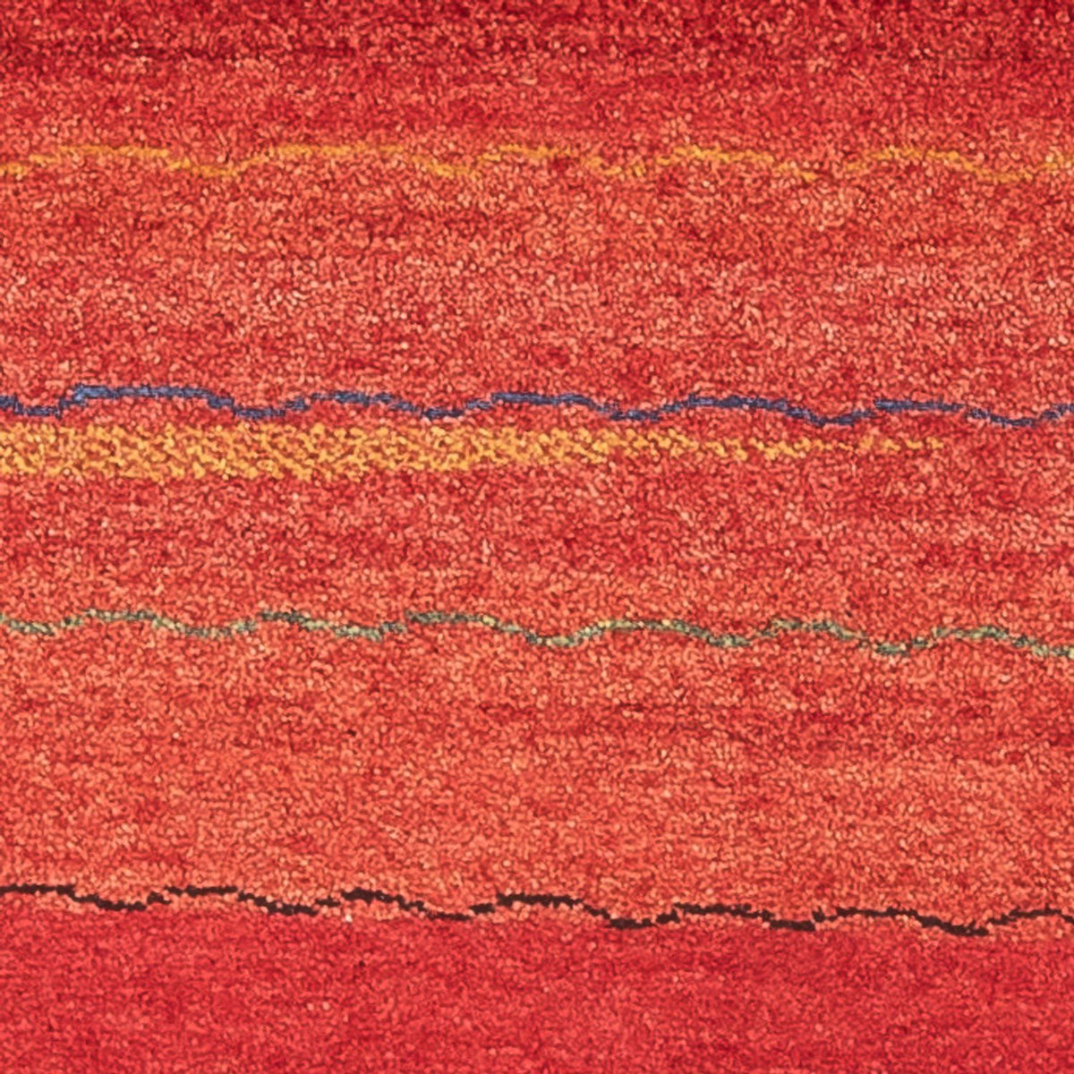 Alfombra de pasillo Alfombra Gabbeh - Persa - 187 x 87 cm - rojo