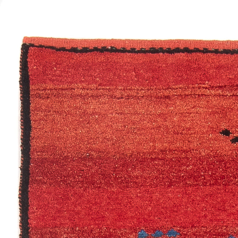 Alfombra de pasillo Alfombra Gabbeh - Persa - 187 x 87 cm - rojo