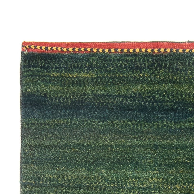 Alfombra de pasillo Alfombra Gabbeh - Persa - 202 x 78 cm - verde