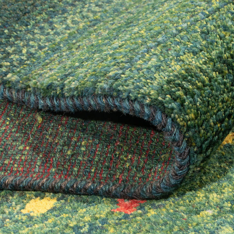Alfombra de pasillo Alfombra Gabbeh - Persa - 202 x 78 cm - verde