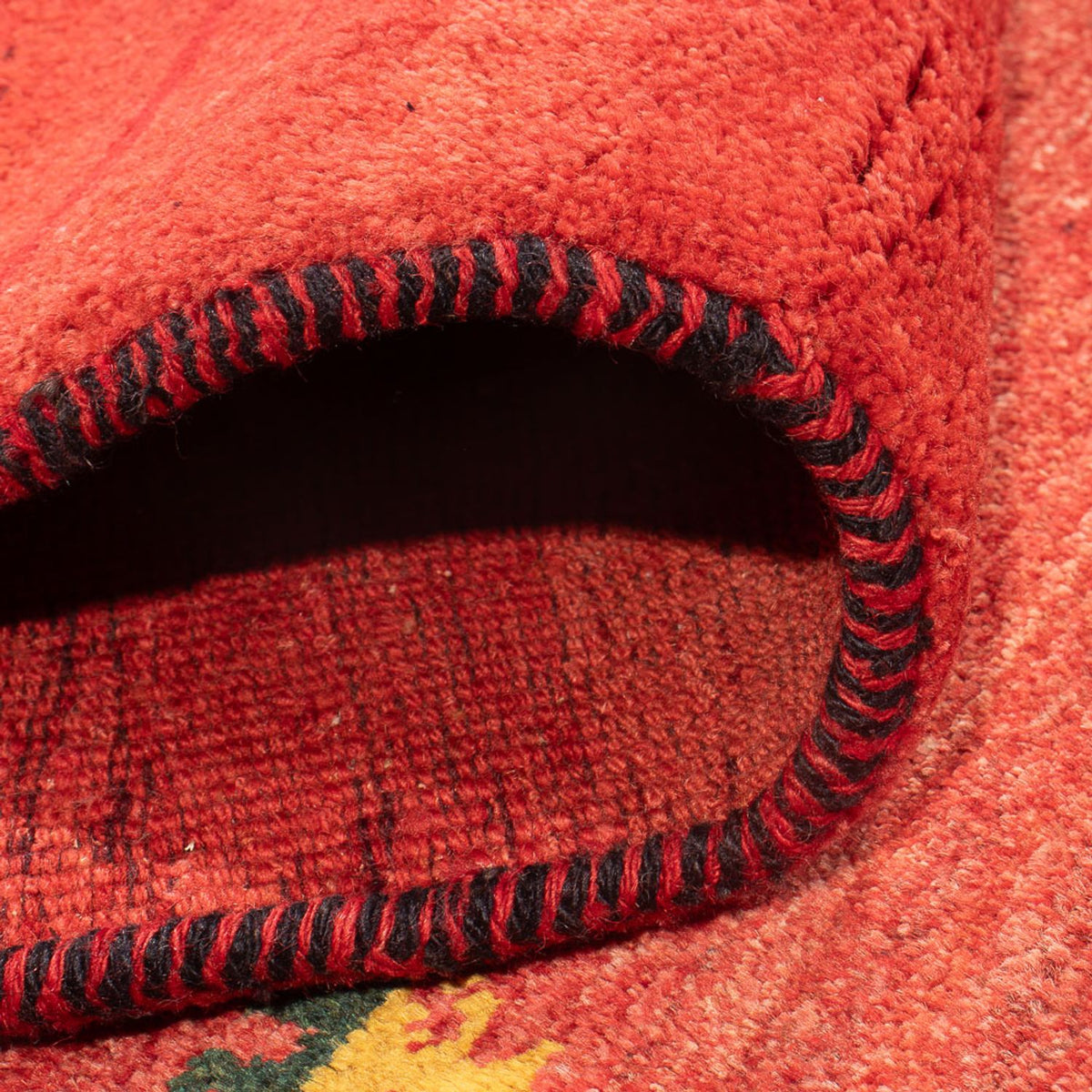 Alfombra de pasillo Alfombra Gabbeh - Persa - 227 x 85 cm - rojo