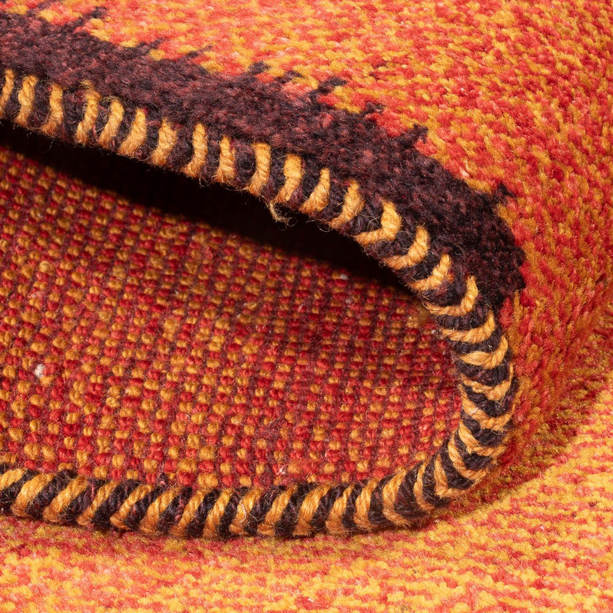 Alfombra de pasillo Alfombra Gabbeh - Persa - 247 x 87 cm - terracota