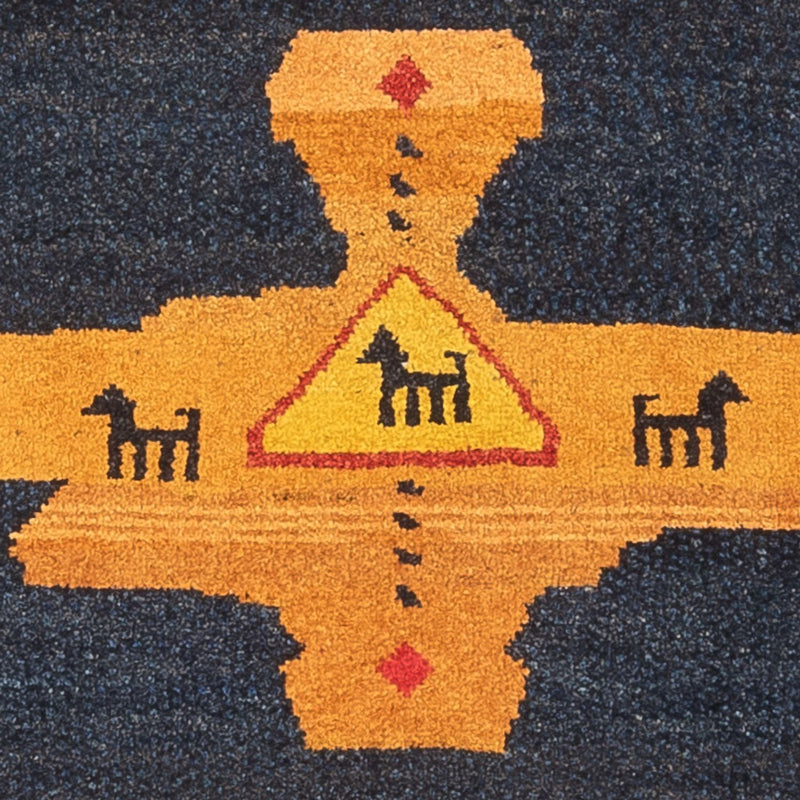 Alfombra de pasillo Alfombra Gabbeh - Persa - 217 x 79 cm - multicolor