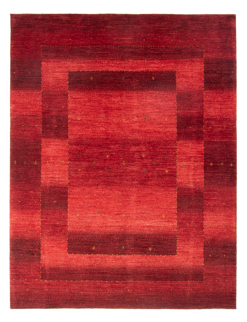 Alfombra Gabbeh - Loribaft Persa - 204 x 155 cm - rojo