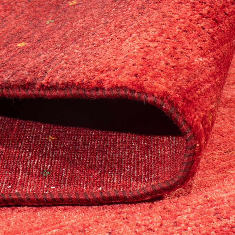 Alfombra Gabbeh - Loribaft Persa - 204 x 155 cm - rojo