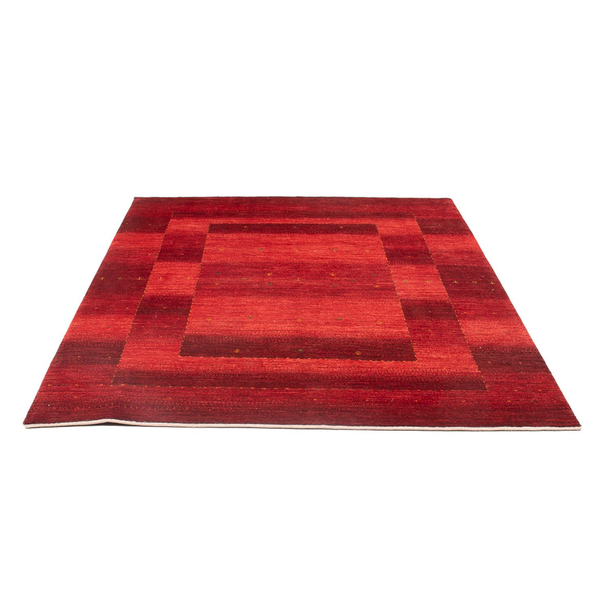 Alfombra Gabbeh - Loribaft Persa - 204 x 155 cm - rojo