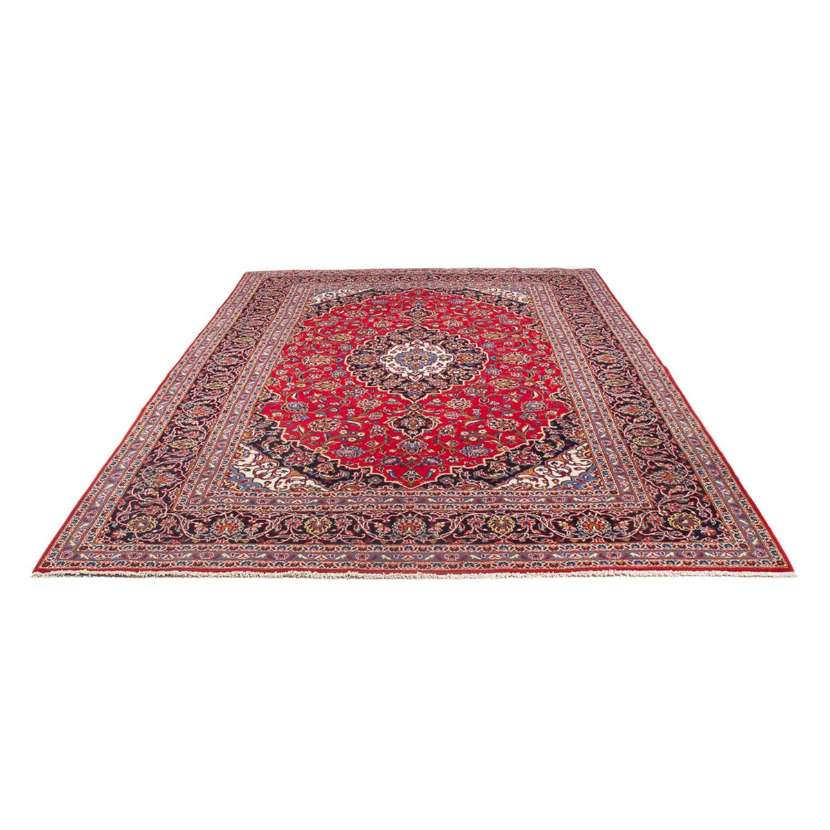 Alfombra persa - Keshan - 294 x 201 cm - rojo