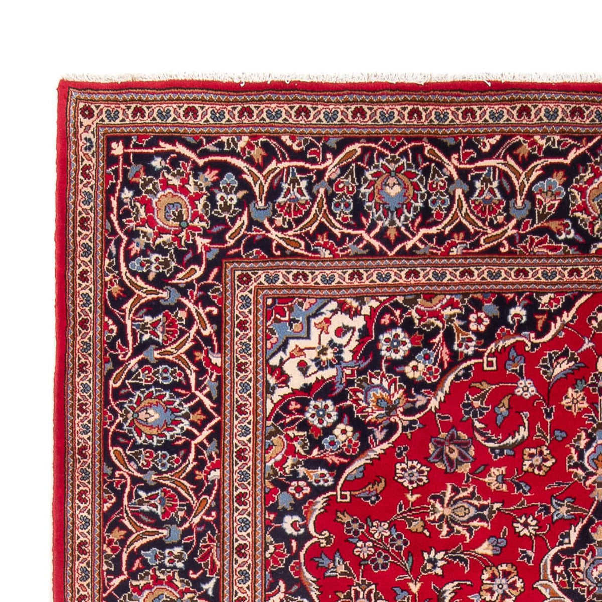 Alfombra persa - Keshan - 300 x 205 cm - rojo