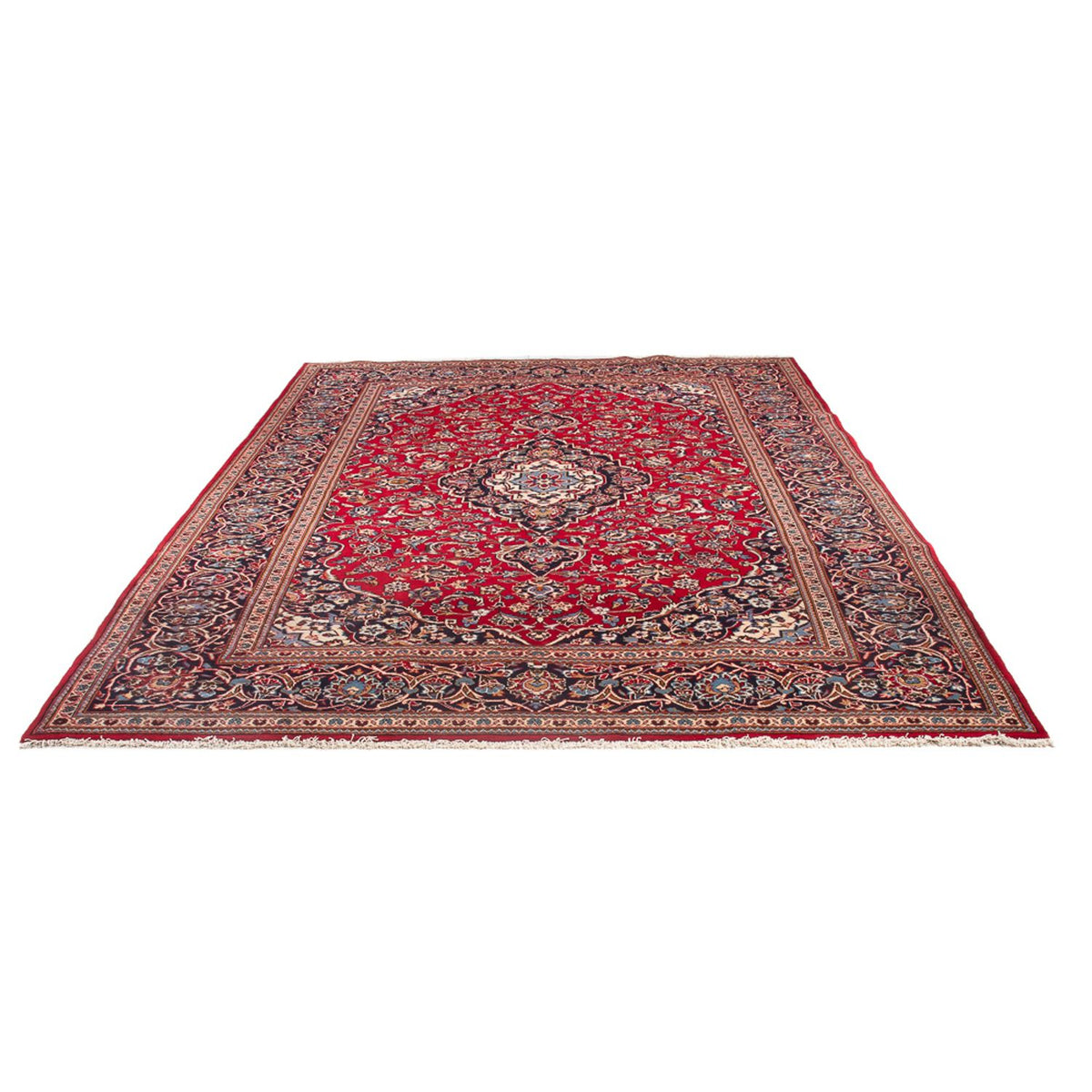 Alfombra persa - Keshan - 300 x 205 cm - rojo