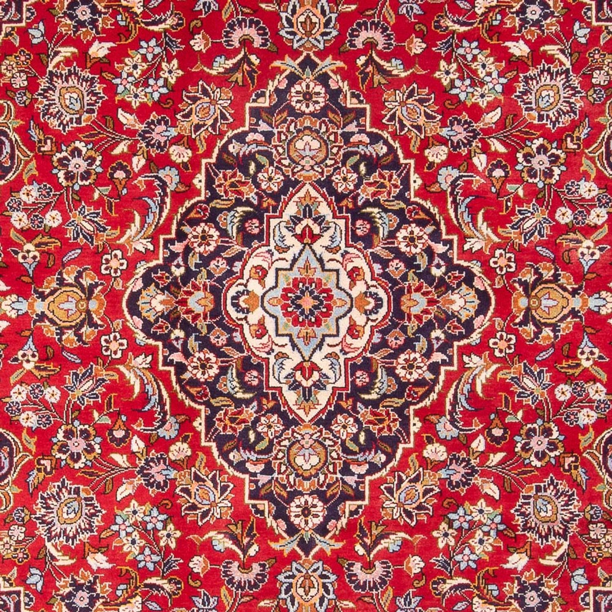 Alfombra persa - Keshan - 307 x 203 cm - rojo