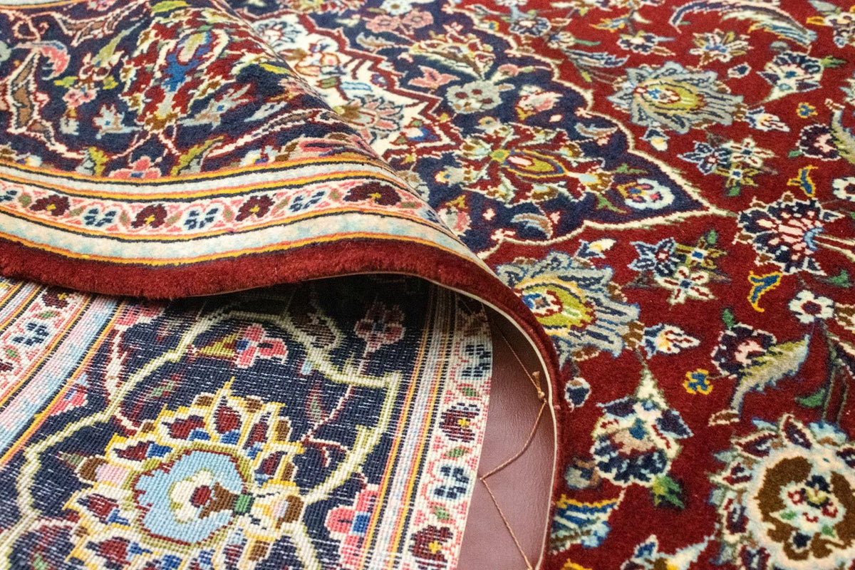 Alfombra persa - Keshan - 218 x 147 cm - rojo
