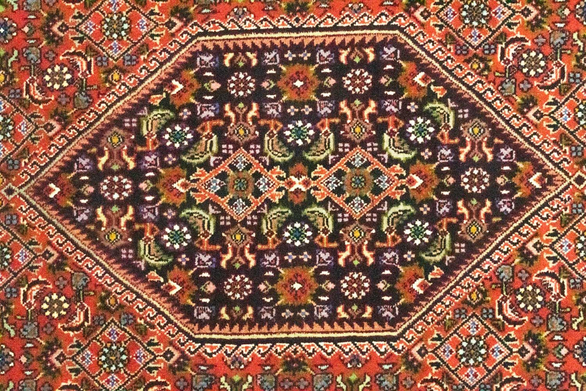 Alfombra de pasillo Alfombra persa - Bidjar - 198 x 74 cm - rojo