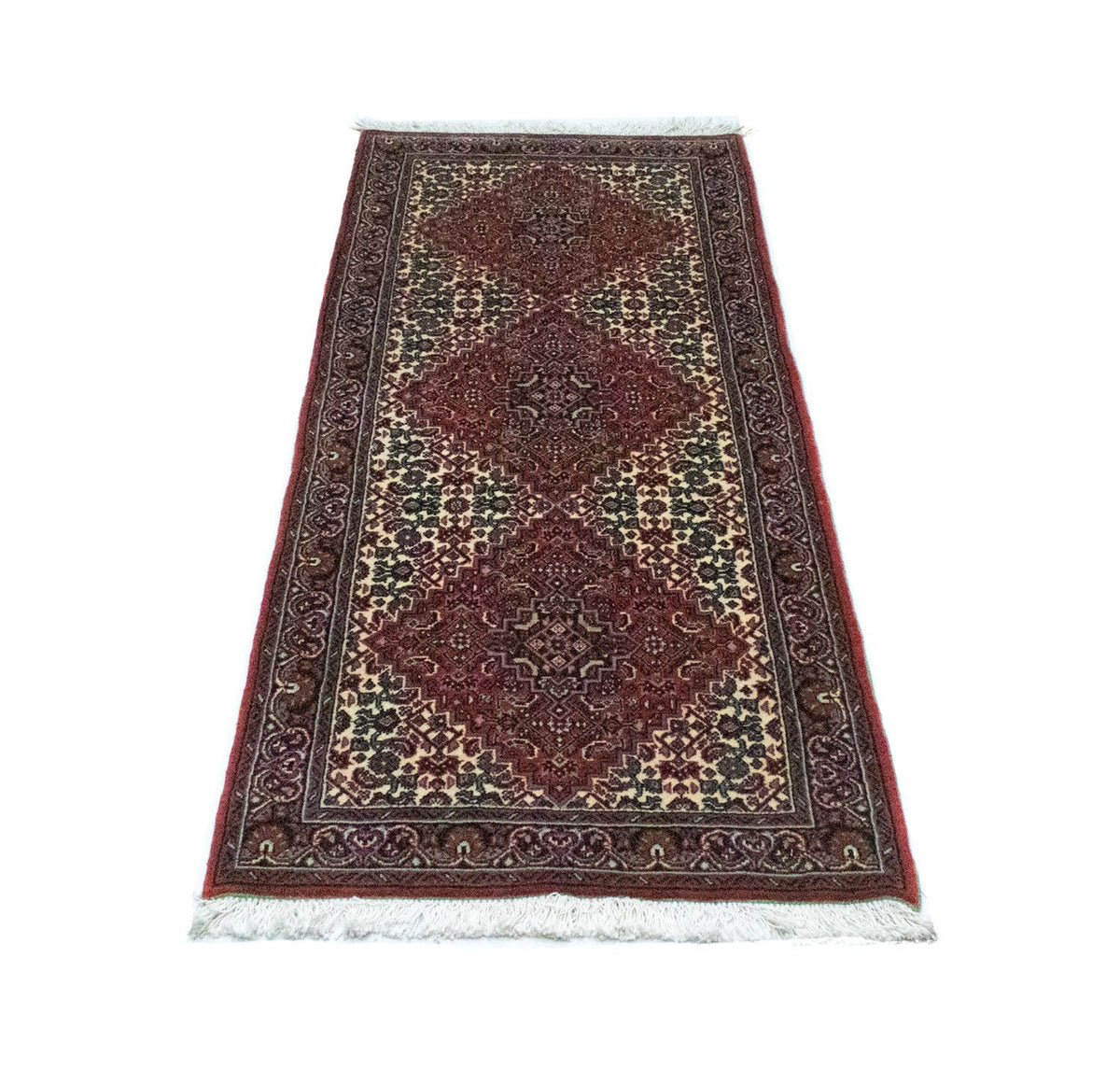 Alfombra de pasillo Alfombra persa - Bidjar - 158 x 61 cm - rojo